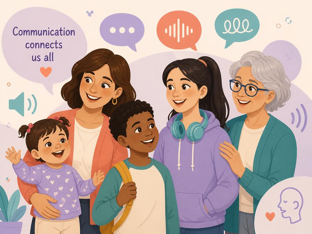 Diverse families and individuals of all ages who benefit from speech therapy